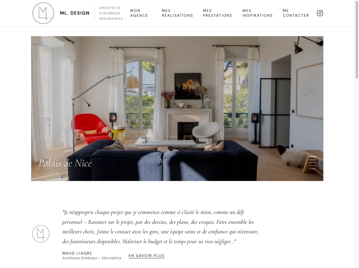 Site ML. Design Interior